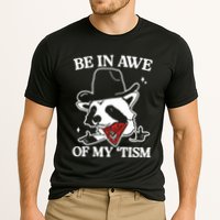 Be In Awe Of My Tism Funny Racoon Meme Retro Performance Shirt