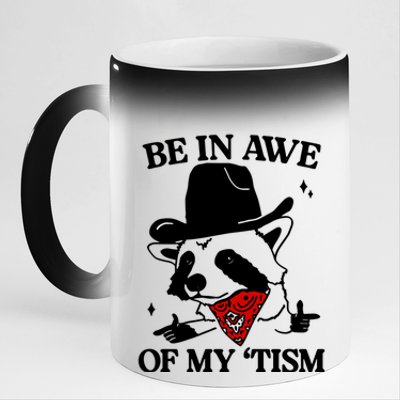 Be In Awe Of My Tism 11oz Black Color Changing Mug