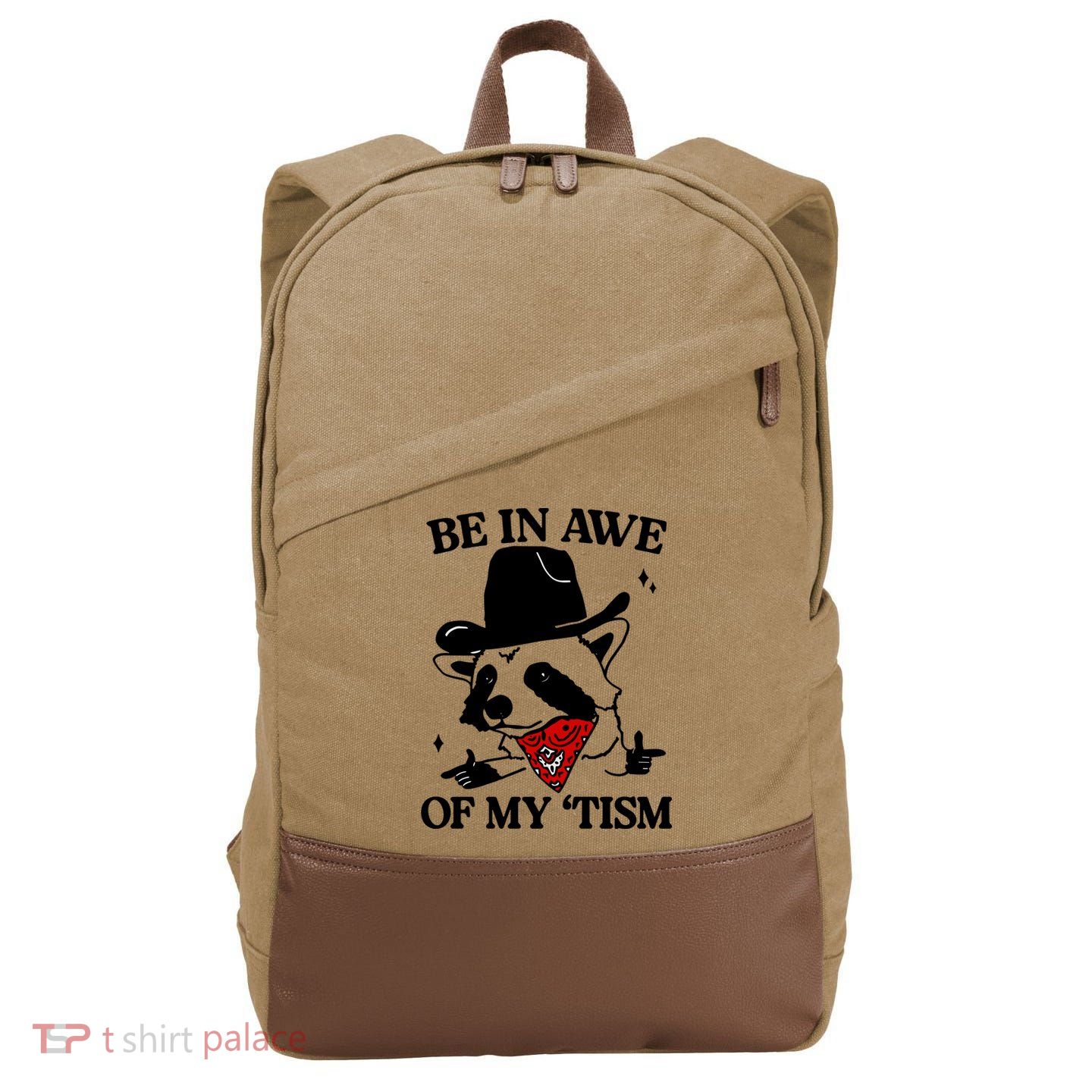 Be In Awe Of My Tism Cotton Canvas Backpack