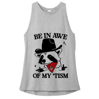 Be In Awe Of My Tism Ladies PosiCharge Tri-Blend Wicking Tank