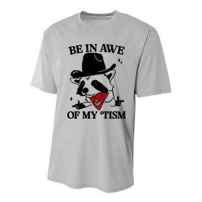 Be In Awe Of My Tism Youth Performance Sprint T-Shirt