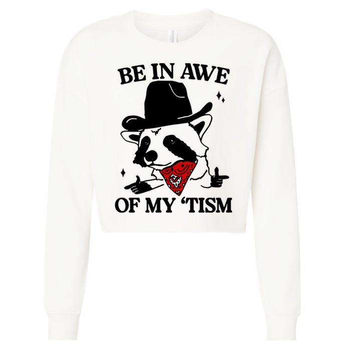Be In Awe Of My Tism Cropped Pullover Crew