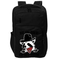 Be In Awe Of My Tism Funny Racoon Meme Retro Impact Tech Backpack