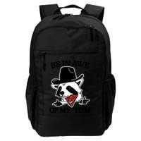 Be In Awe Of My Tism Funny Racoon Meme Retro Backpack