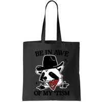 Be In Awe Of My Tism Funny Racoon Meme Retro Bag