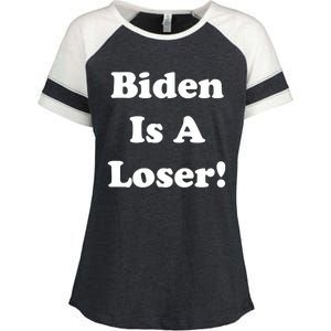 Biden Is A Loser Enza Ladies Jersey Colorblock Tee