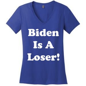 Biden Is A Loser Women's V-Neck T-Shirt