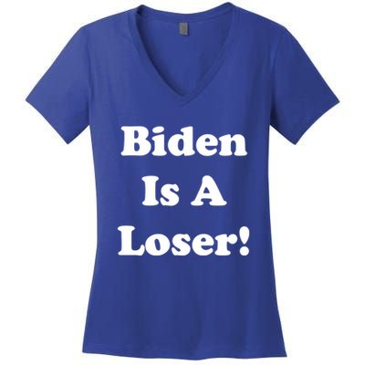 Biden Is A Loser Women's V-Neck T-Shirt