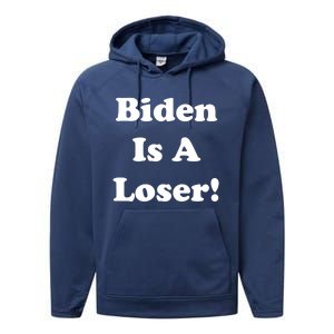 Biden Is A Loser Performance Fleece Hoodie