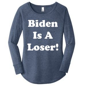 Biden Is A Loser Women's Perfect Tri Tunic Long Sleeve Shirt