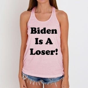 Biden Is A Loser Women's Knotted Racerback Tank