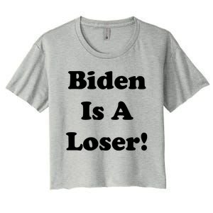 Biden Is A Loser Women's Crop Top Tee