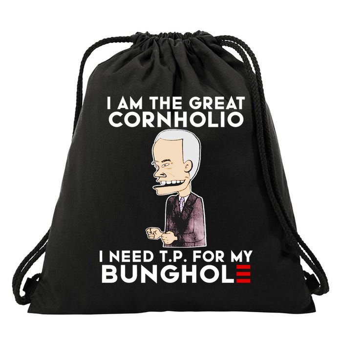 Biden I Am The Great Cornholio Cap 7 Drawstring Bag