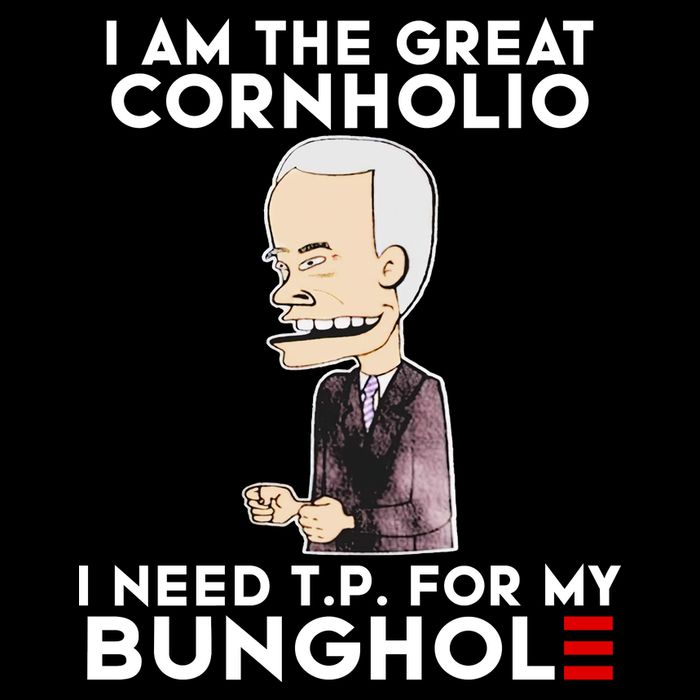 Biden I Am The Great Cornholio Cap 7 Drawstring Bag