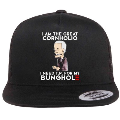 Biden I Am The Great Cornholio Cap 7 Flat Bill Trucker Hat
