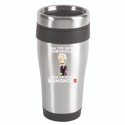 Biden I Am The Great Cornholio Cap 7 16oz Travel Tumbler