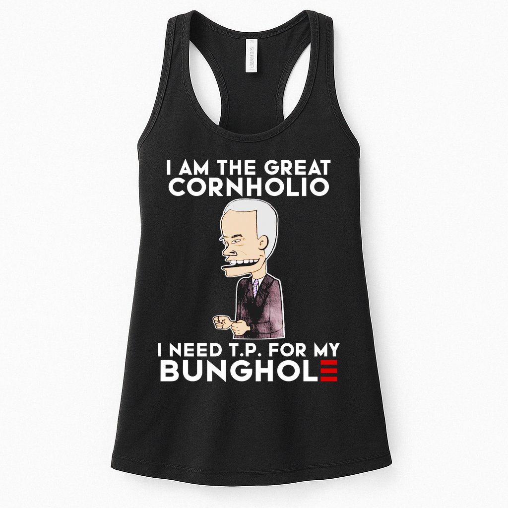 Biden I Am The Great Cornholio Cap 7 Womens Tank Top
