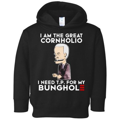 Biden I Am The Great Cornholio Cap 7 Toddler Hoodie