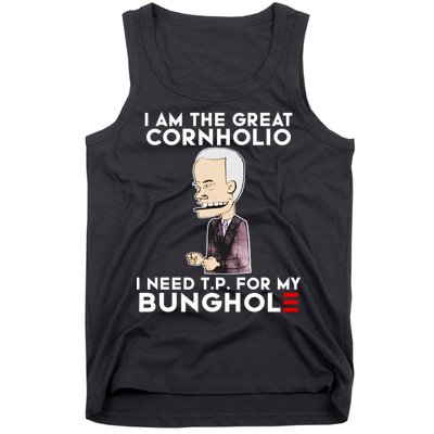 Biden I Am The Great Cornholio Cap 7 Tank Top