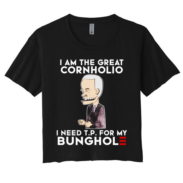 Biden I Am The Great Cornholio Cap 7 Crop Top
