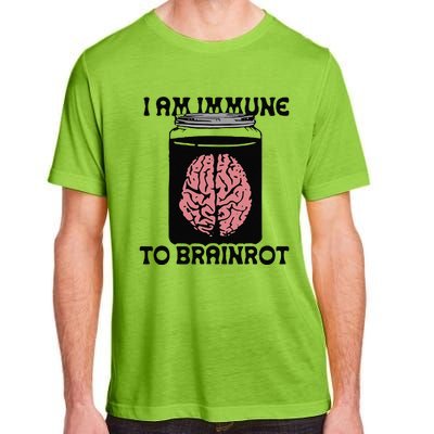 Brain I Am Immune To Brainrot Adult ChromaSoft Performance T-Shirt