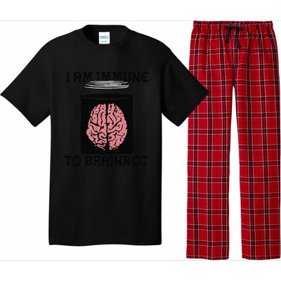 Brain I Am Immune To Brainrot Pajama Set