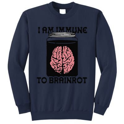 Brain I Am Immune To Brainrot Sweatshirt