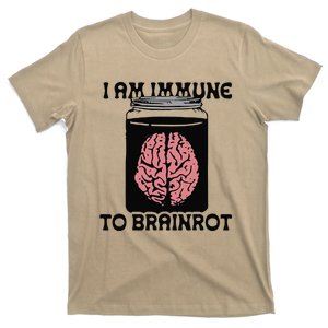 Brain I Am Immune To Brainrot T-Shirt