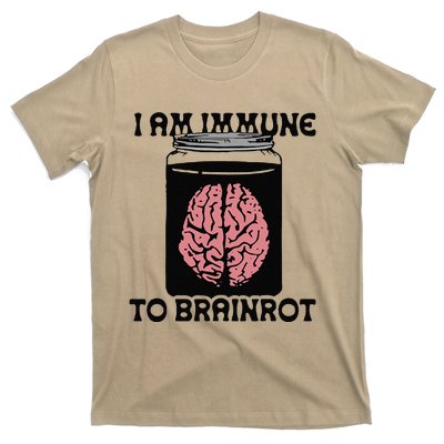 Brain I Am Immune To Brainrot T-Shirt