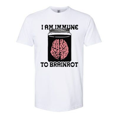 Brain I Am Immune To Brainrot Softstyle CVC T-Shirt