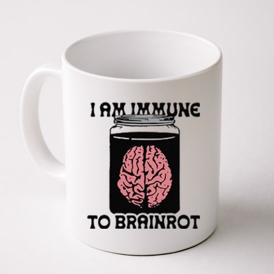 Brain I Am Immune To Brainrot Coffee Mug