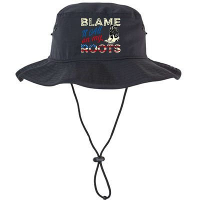 Blame It All On My Roots Country Music Lover Southern Legacy Cool Fit Booney Bucket Hat