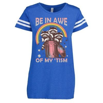 Be In Awe Of My Tism Racoon Enza Ladies Jersey Football T-Shirt