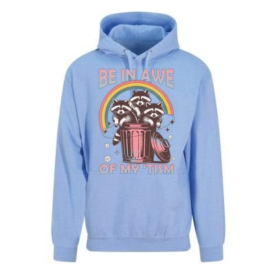 Be In Awe Of My Tism Racoon Unisex Surf Hoodie