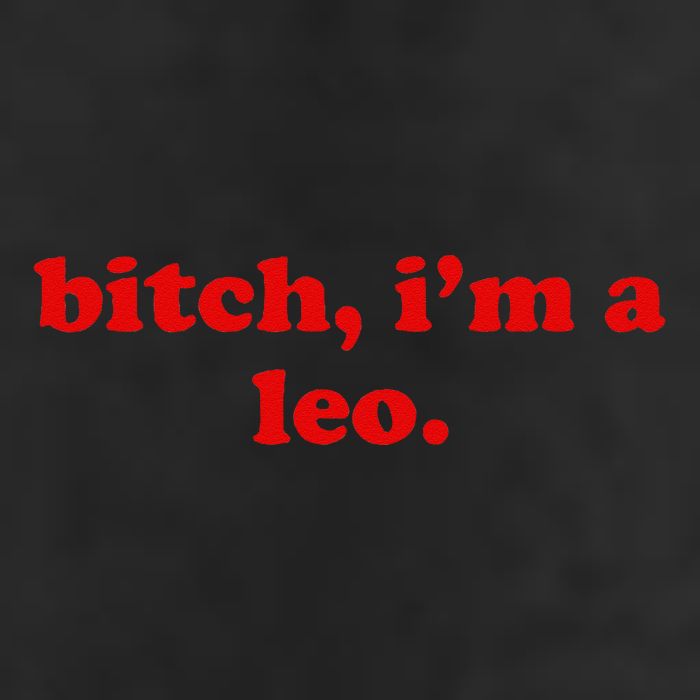 Bitch IM A Leo Gift 7 Panel Mesh Trucker Snapback Hat
