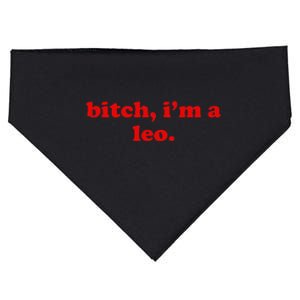 Bitch IM A Leo Gift USA-Made Doggie Bandana