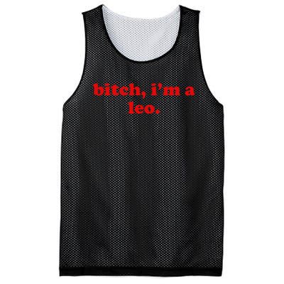 Bitch IM A Leo Gift Mesh Reversible Basketball Jersey Tank