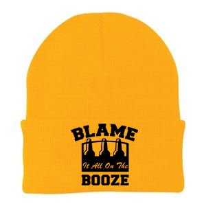 Blame It All On The Booze Knit Cap Winter Beanie