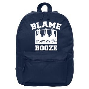 Blame It All On The Booze 16 in Basic Backpack