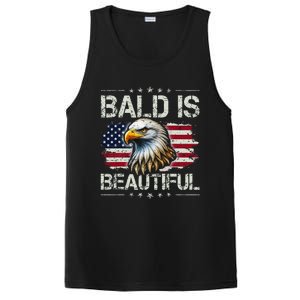 Bald Is Beautiful 4th Of July Independence Day America Eagle PosiCharge Competitor Tank