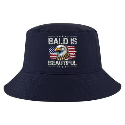 Bald Is Beautiful 4th Of July Independence Day America Eagle Cool Comfort Performance Bucket Hat