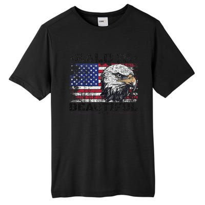 Bald Is Beautiful 4th Of July Independence Day America Eagle Tall Fusion ChromaSoft Performance T-Shirt