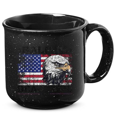Bald Is Beautiful 4th Of July Independence Day America Eagle 15oz Campfire Ceramic Mug