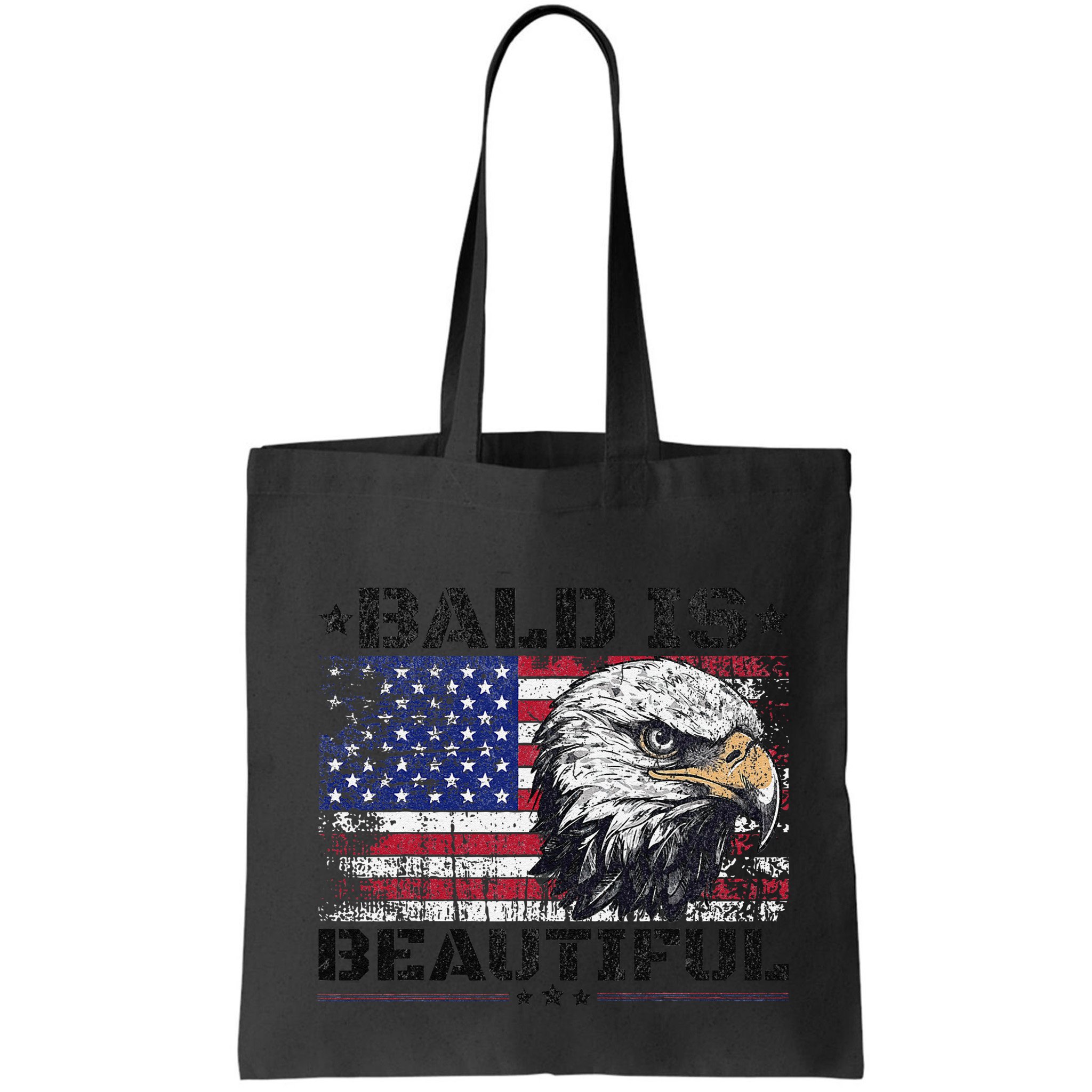 Bald Is Beautiful 4th Of July Independence Day America Eagle Bag