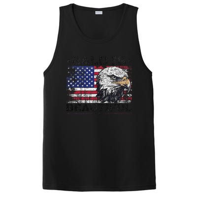 Bald Is Beautiful 4th Of July Independence Day America Eagle PosiCharge Competitor Tank