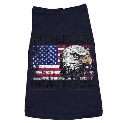 Bald Is Beautiful 4th Of July Independence Day America Eagle Doggie Tank