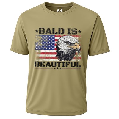 Bald Is Beautiful 4th Of July Independence Day America Eagle Performance Shirt