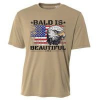 Bald Is Beautiful 4th Of July Independence Day America Eagle Cooling Performance Crew T-Shirt