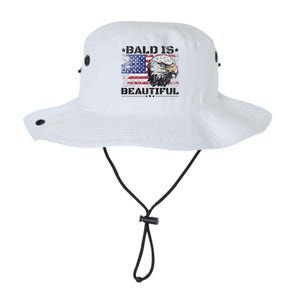 Bald Is Beautiful 4th Of July Independence Day America Eagle Legacy Cool Fit Booney Bucket Hat