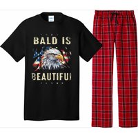 Bald Is Beautiful 4th Of July Independence Day America Eagle Pajama Set